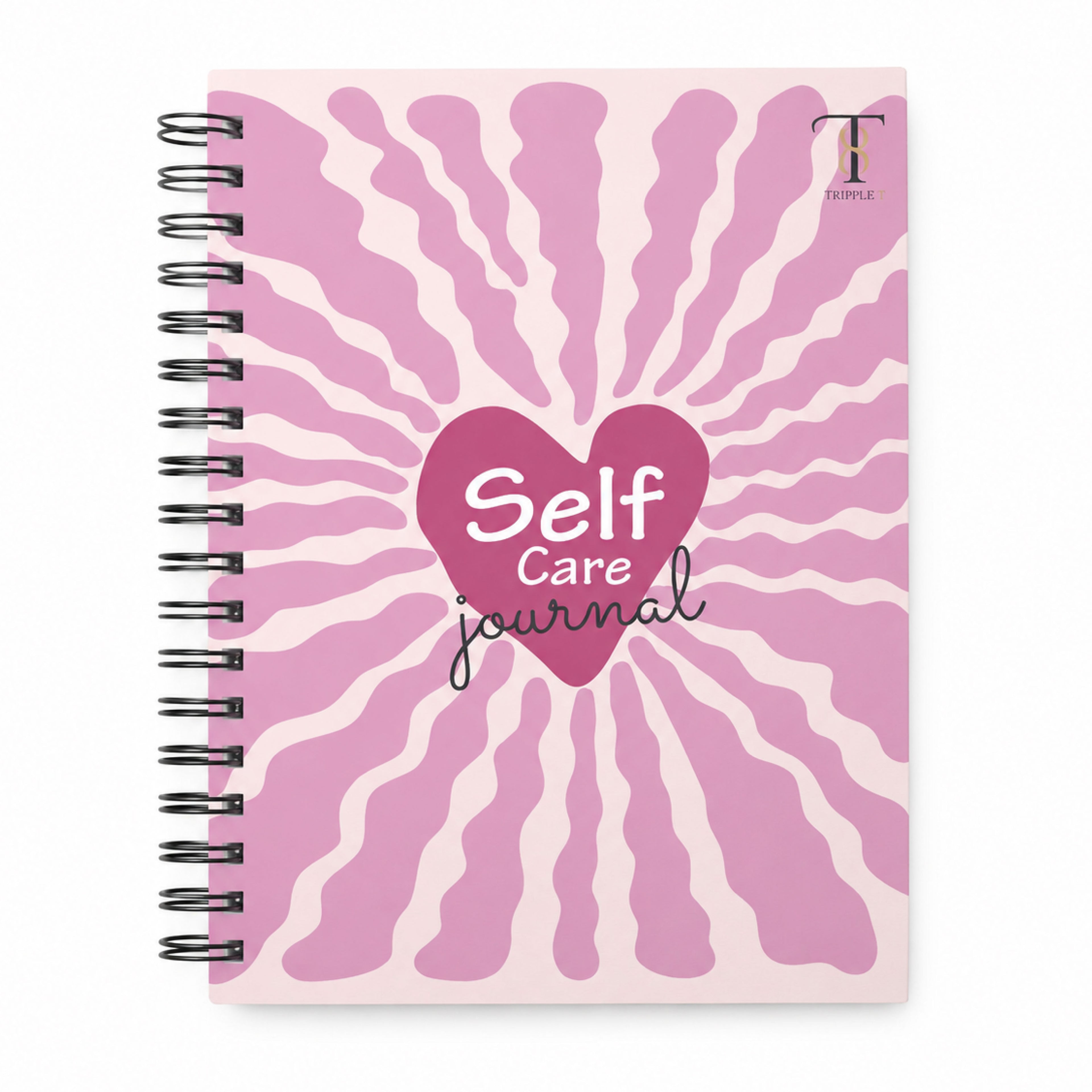 Self Care Journal (Pink Heart Glow Journal)